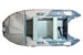 Лодка ПВХ Gladiator D420AL (Светло/темно-серый)