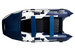 Надувная ПВХ лодка Gladiator E420PRO (Белый/темно-синий)