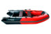 Лодка ПВХ Gladiator A280TK под мотор (Красно-черный)