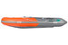 Надувная ПВХ лодка Gladiator E380S (Оранжевый/темно-серый)