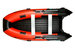 Лодка моторная ПВХ Gladiator E380PRO (Красно-черный)